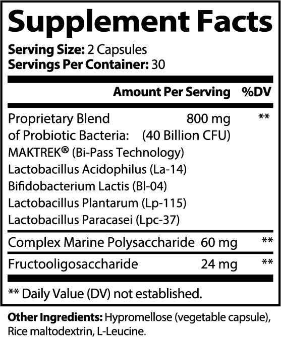 Probiotic 40 Billion with Prebiotic Capsules