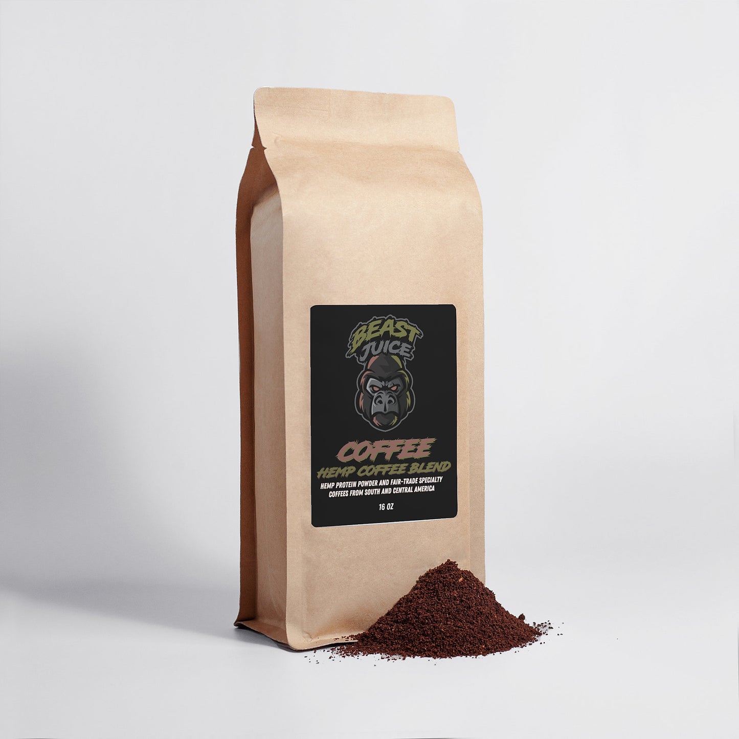 Organic Ground Hemp Coffee Blend - Medium Roast 16oz