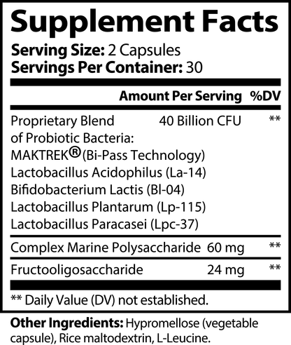 Probiotic 40 Billion with Prebiotic Capsules