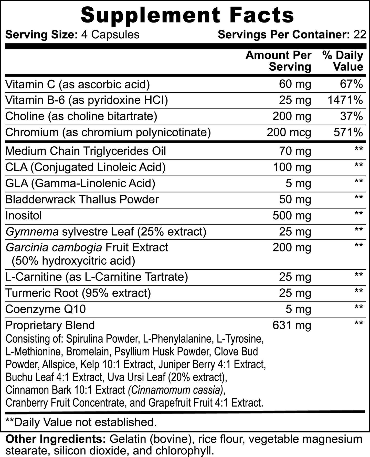 Super Fat Burner Capsules with MCT