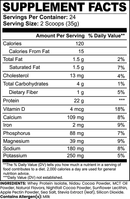 100% Whey Protein Isolate - Chocolate