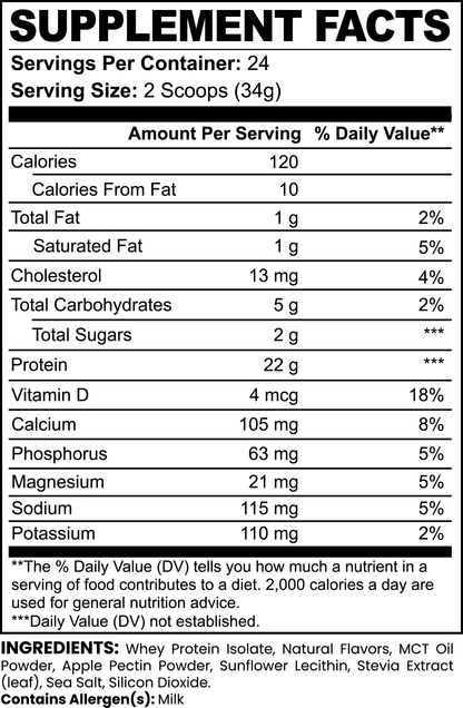 100% Whey Protein Isolate - Vanilla