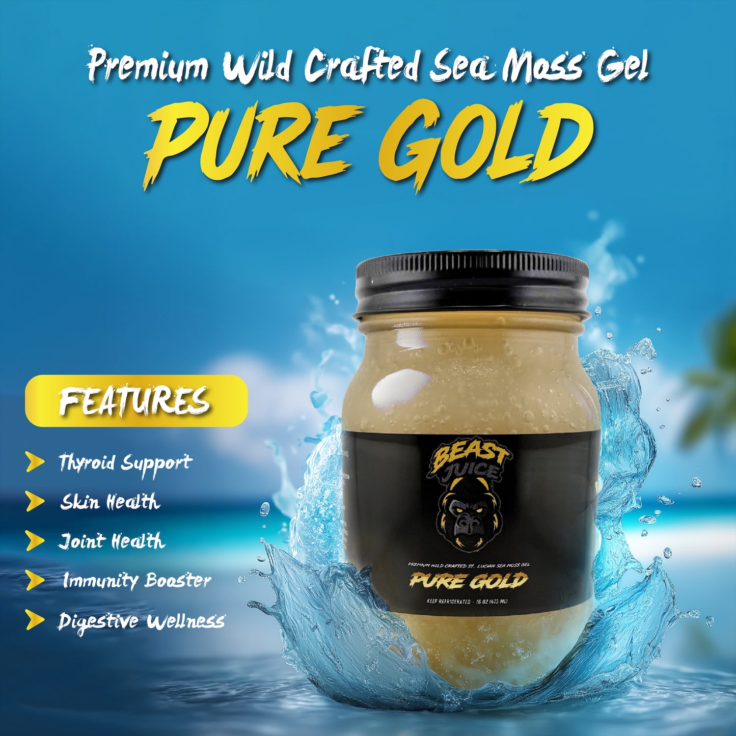 Pure Gold Sea Moss Gel
